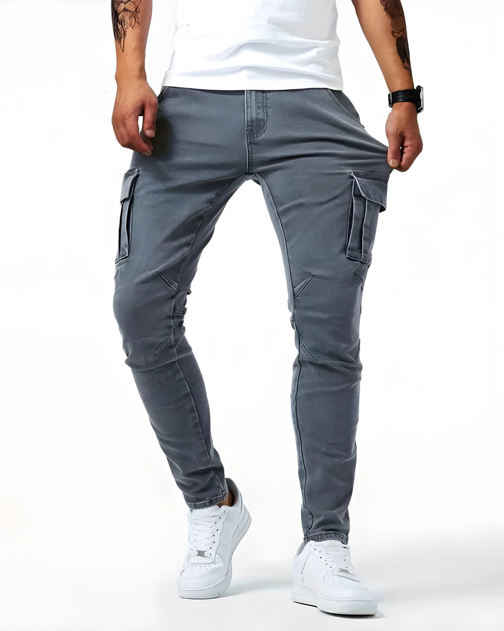 Zalecta™ Cargo Broek Heren - Stretchy Werkbroek met Veel Zakken